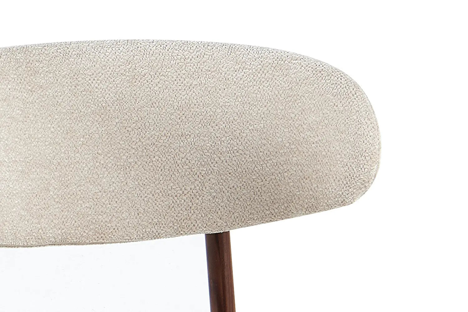 Chaise de salle à manger COYA Noyer et Beige – 53 x 52 cm | TIKAYLA