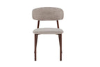 Chaise de salle à manger COYA Noyer et Sable – 53 x 52 cm | TIKAYLA