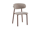 Chaise de salle à manger COYA Noyer et Sable – 53 x 52 cm | TIKAYLA