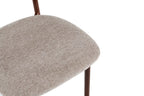Chaise de salle à manger COYA Noyer et Sable – 53 x 52 cm | TIKAYLA