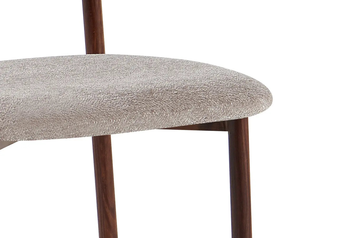Chaise de salle à manger COYA Noyer et Sable – 53 x 52 cm | TIKAYLA