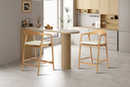 Chaise de bar CLARA Frêne naturel – 55,5 x 57,5 cm | TIKAYLA
