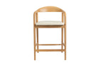 Chaise de bar CLARA Frêne naturel – 55,5 x 57,5 cm | TIKAYLA