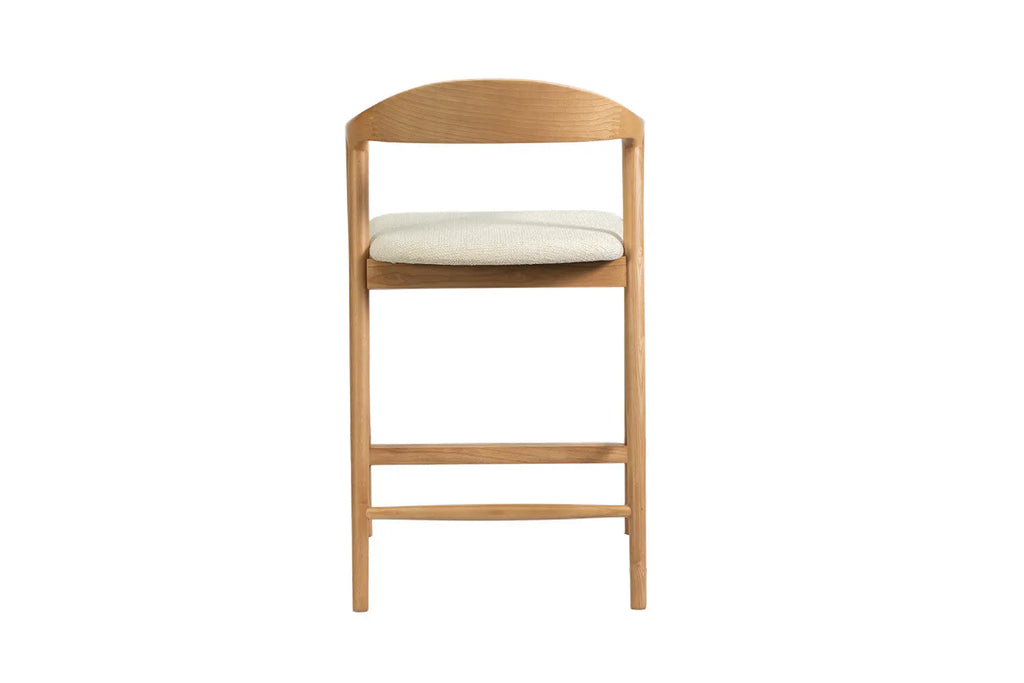 Chaise de bar CLARA Frêne naturel – 55,5 x 57,5 cm | TIKAYLA