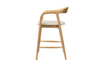 Chaise de bar CLARA Frêne naturel – 55,5 x 57,5 cm | TIKAYLA