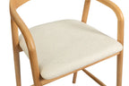 Chaise de bar CLARA Frêne naturel – 55,5 x 57,5 cm | TIKAYLA