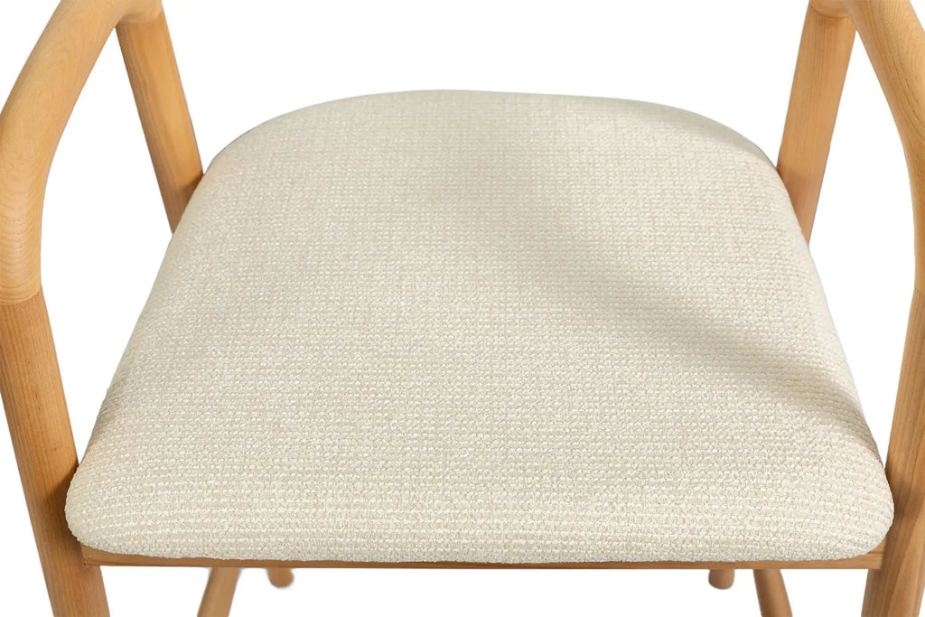 Chaise de bar CLARA Frêne naturel – 55,5 x 57,5 cm | TIKAYLA