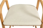 Chaise de bar CLARA Frêne naturel – 55,5 x 57,5 cm | TIKAYLA