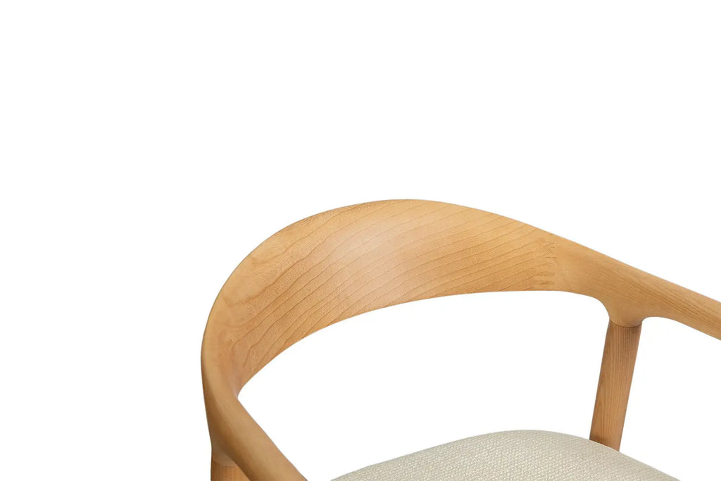 Chaise de bar CLARA Frêne naturel – 55,5 x 57,5 cm | TIKAYLA