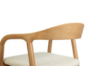 Chaise de bar CLARA Frêne naturel – 55,5 x 57,5 cm | TIKAYLA