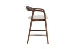 Chaise de bar CLARA Frêne noyer – 55,5 x 57,5 cm | TIKAYLA