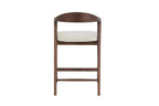 Chaise de bar CLARA Frêne noyer – 55,5 x 57,5 cm | TIKAYLA