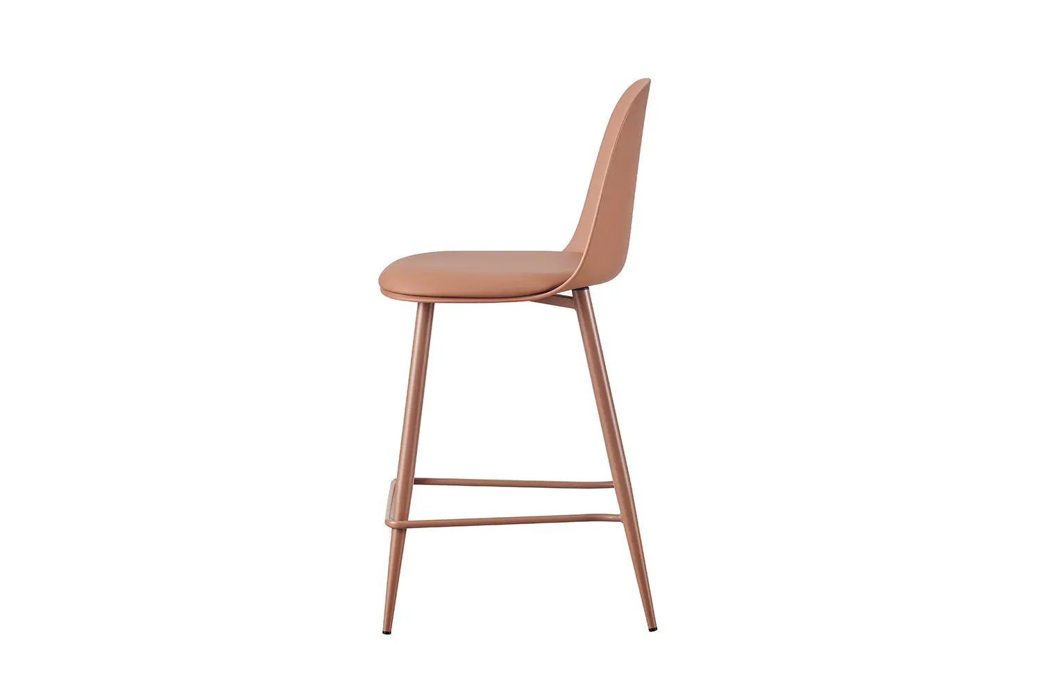 Chaise de bar JASMYN terracotta – 44 x 51 cm | TIKAYLA