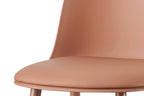 Chaise de bar JASMYN terracotta – 44 x 51 cm | TIKAYLA