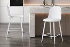 Chaise de bar JASMYN blanc – 44 x 51 cm | TIKAYLA