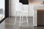Chaise de bar JASMYN blanc – 44 x 51 cm | TIKAYLA
