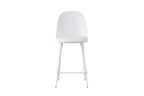 Chaise de bar JASMYN blanc – 44 x 51 cm | TIKAYLA