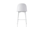 Chaise de bar JASMYN blanc – 44 x 51 cm | TIKAYLA