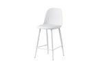 Chaise de bar JASMYN blanc – 44 x 51 cm | TIKAYLA