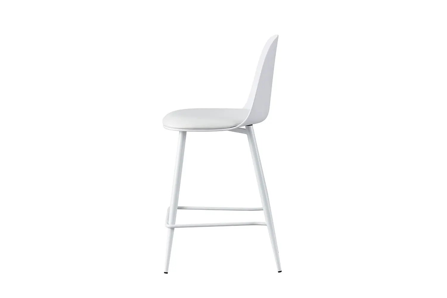Chaise de bar JASMYN blanc – 44 x 51 cm | TIKAYLA