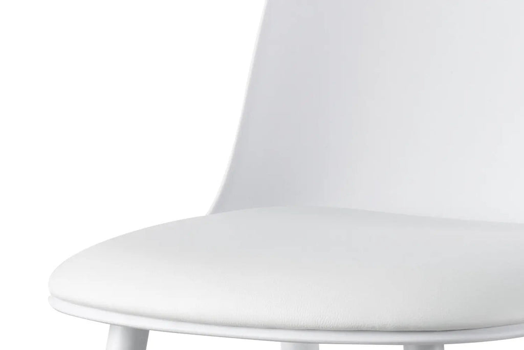 Chaise de bar JASMYN blanc – 44 x 51 cm | TIKAYLA