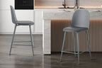 Chaise de bar JASMYN gris – 44 x 51 cm | TIKAYLA