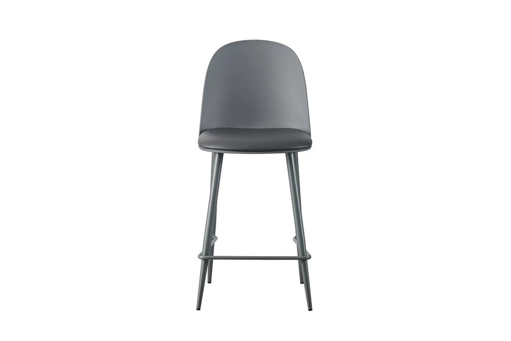 Chaise de bar JASMYN gris – 44 x 51 cm | TIKAYLA
