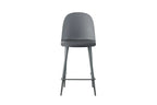 Chaise de bar JASMYN gris – 44 x 51 cm | TIKAYLA