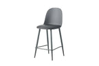 Chaise de bar JASMYN gris – 44 x 51 cm | TIKAYLA