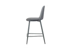 Chaise de bar JASMYN gris – 44 x 51 cm | TIKAYLA
