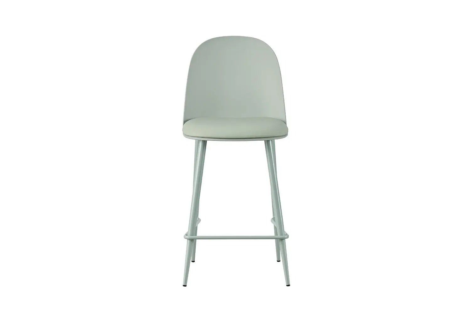Chaise de bar JASMYN gris-vert – 44 x 51 cm | TIKAYLA