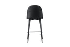 Chaise de bar JASMYN noir – 44 x 51 cm | TIKAYLA
