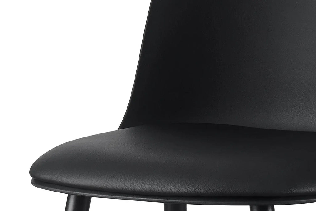 Chaise de bar JASMYN noir – 44 x 51 cm | TIKAYLA