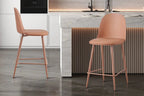 Chaise de bar JASMYN terracotta – 44 x 51 cm | TIKAYLA