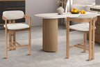 Chaise de bar KAMELIA en bois de frêne naturel – 56 x 52 cm | TIKAYLA
