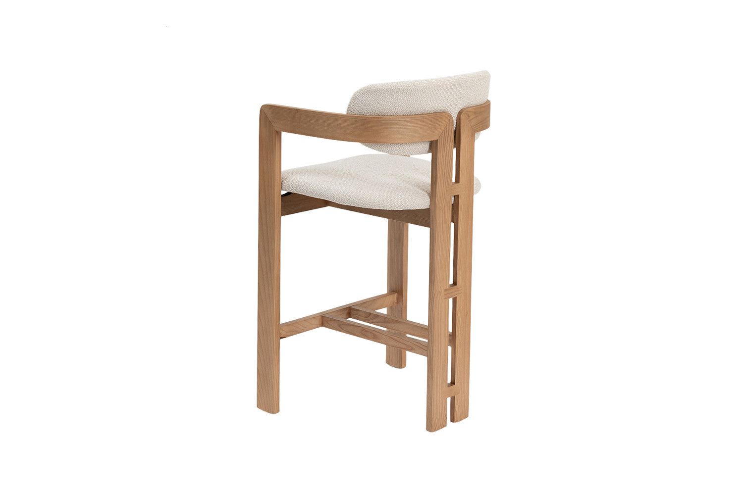 Chaise de bar KAMELIA en bois de frêne naturel – 56 x 52 cm | TIKAYLA