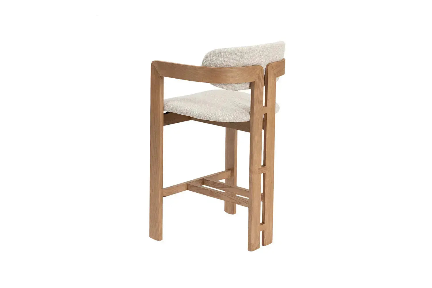 Chaise de bar KAMELIA en bois de frêne naturel – 56 x 52 cm | TIKAYLA