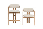 Chaise de bar KAMELIA en bois de frêne naturel – 56 x 52 cm | TIKAYLA