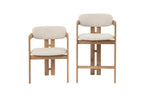 Chaise de bar KAMELIA en bois de frêne naturel – 56 x 52 cm | TIKAYLA