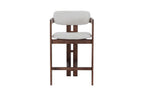 Chaise de bar KAMELIA en bois de frêne et noyer – 56 x 52 cm | TIKAYLA