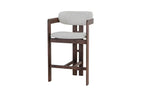 Chaise de bar KAMELIA en bois de frêne et noyer – 56 x 52 cm | TIKAYLA