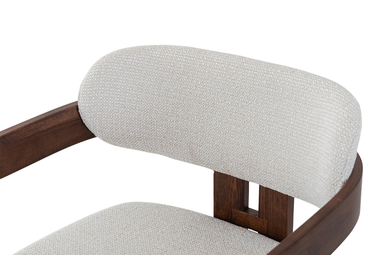 Chaise de bar KAMELIA en bois de frêne et noyer – 56 x 52 cm | TIKAYLA