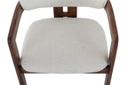 Chaise de bar KAMELIA en bois de frêne et noyer – 56 x 52 cm | TIKAYLA