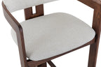 Chaise de bar KAMELIA en bois de frêne et noyer – 56 x 52 cm | TIKAYLA