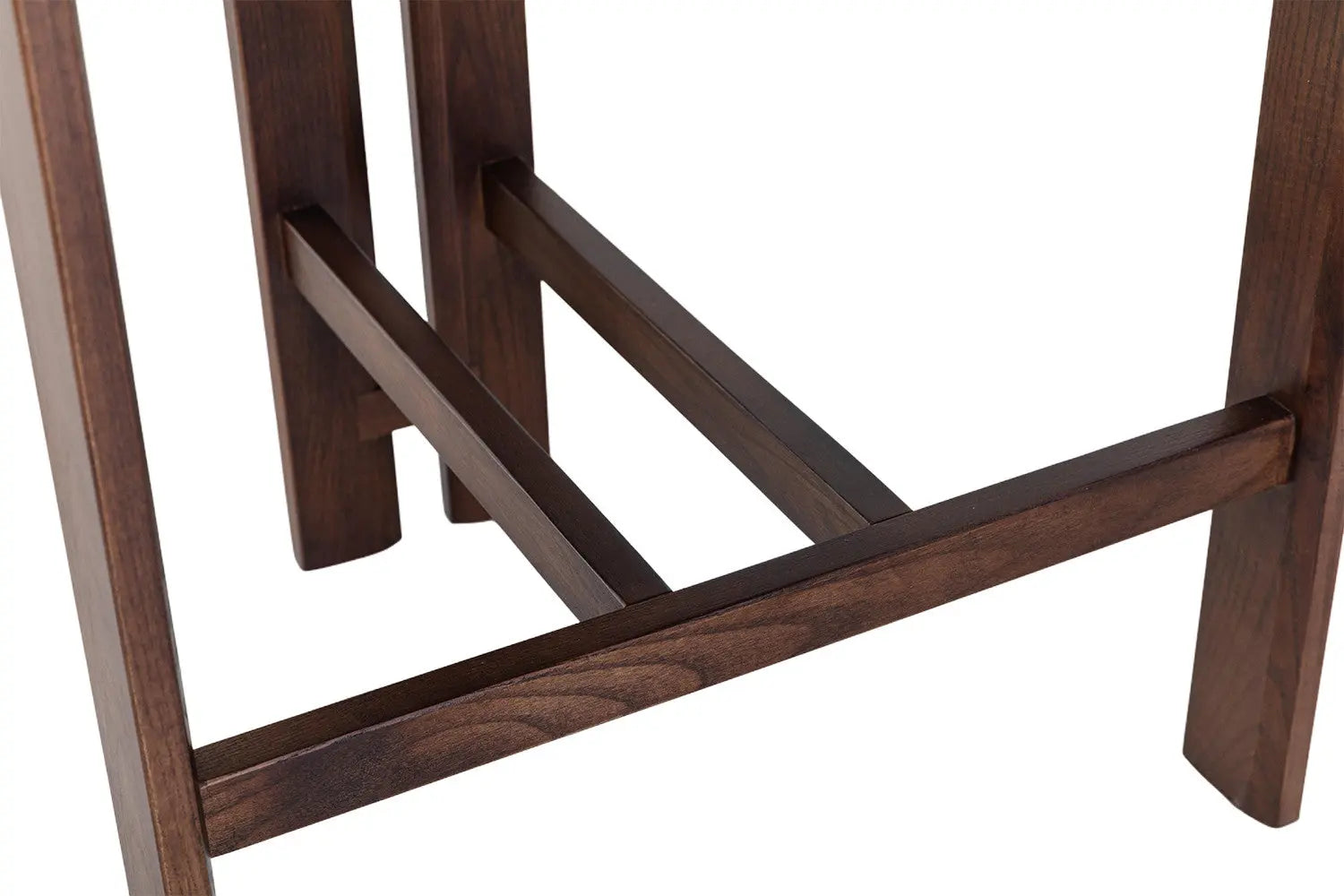 Chaise de bar KAMELIA en bois de frêne et noyer – 56 x 52 cm | TIKAYLA