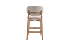 Chaise de bar KAYA Chêne naturel et Beige – chêne massif | TIKAYLA