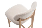 Chaise de bar KAYA Chêne naturel et Beige – chêne massif | TIKAYLA