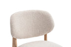 Chaise de bar KAYA Chêne naturel et Beige – chêne massif | TIKAYLA