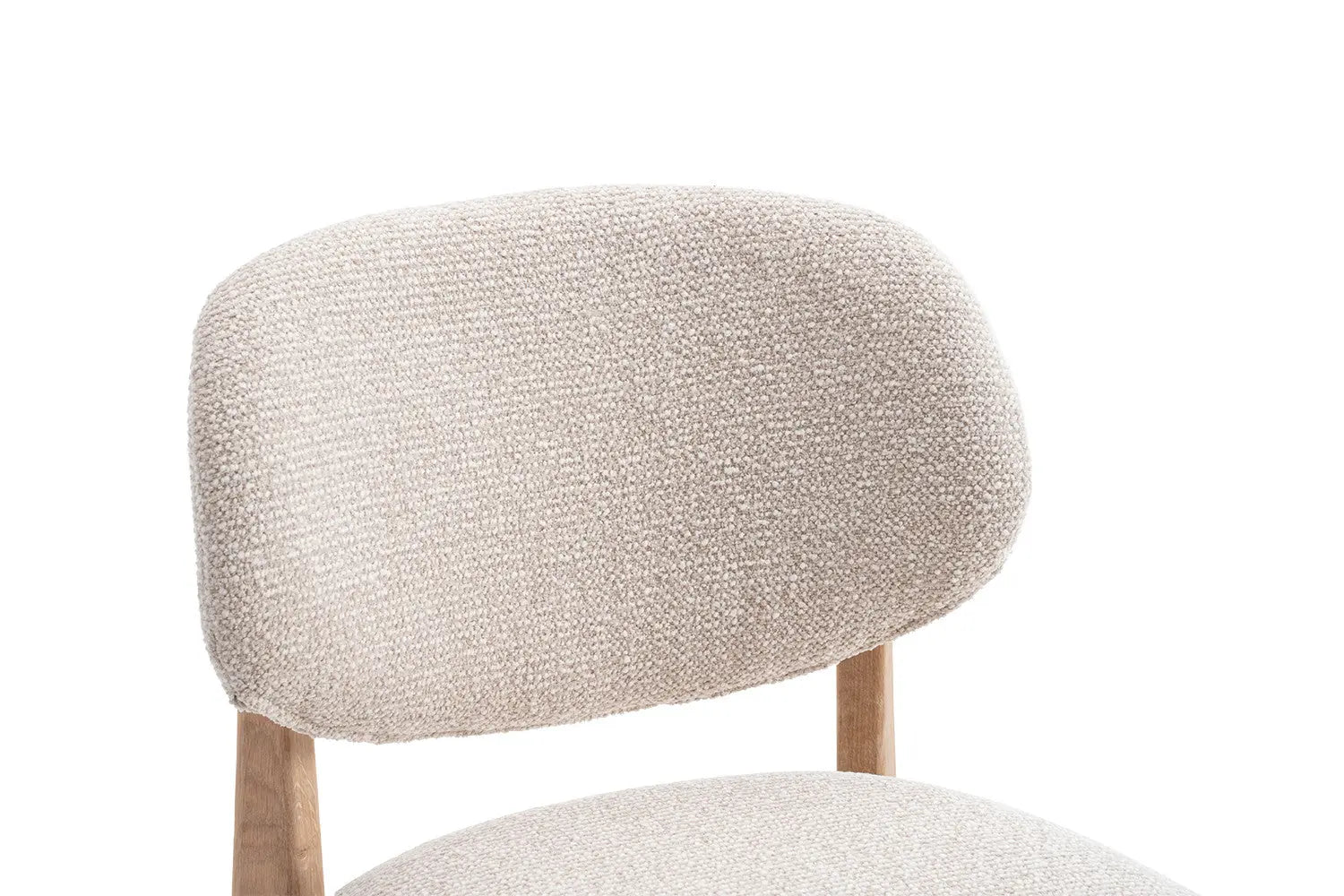 Chaise de bar KAYA Chêne naturel et Beige – chêne massif | TIKAYLA