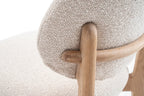 Chaise de bar KAYA Chêne naturel et Beige – chêne massif | TIKAYLA